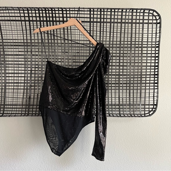 All saints Daphne sequin bodysuit - Picture 9 of 12